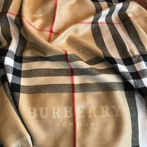 Burberry scarf 74” by 28”
